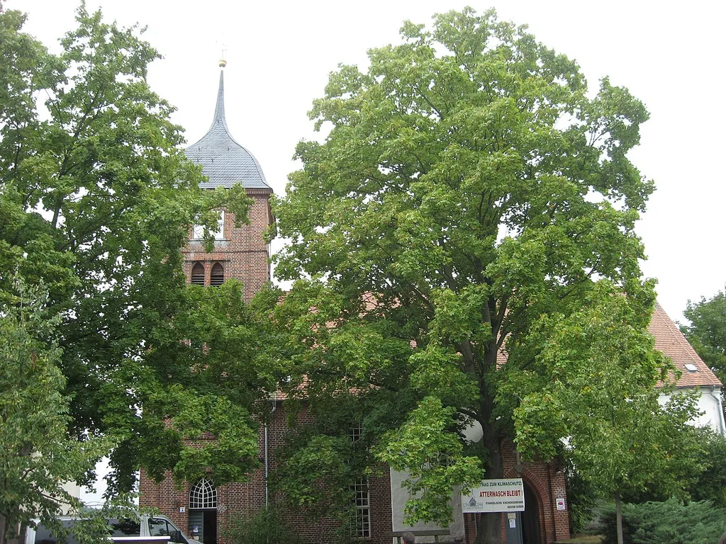 The village church of Atterwasch, Brandenburg, Germany.