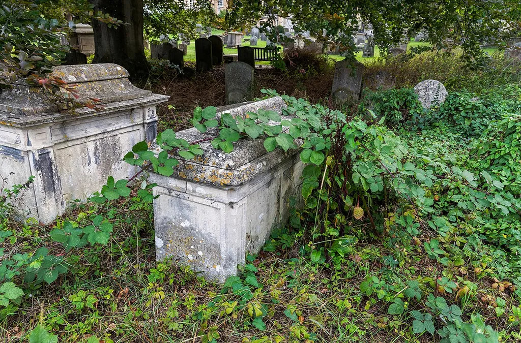 Cirencester: Group of four chest tombs approximately 62 metres east of chancel of Church of St John Baptist
