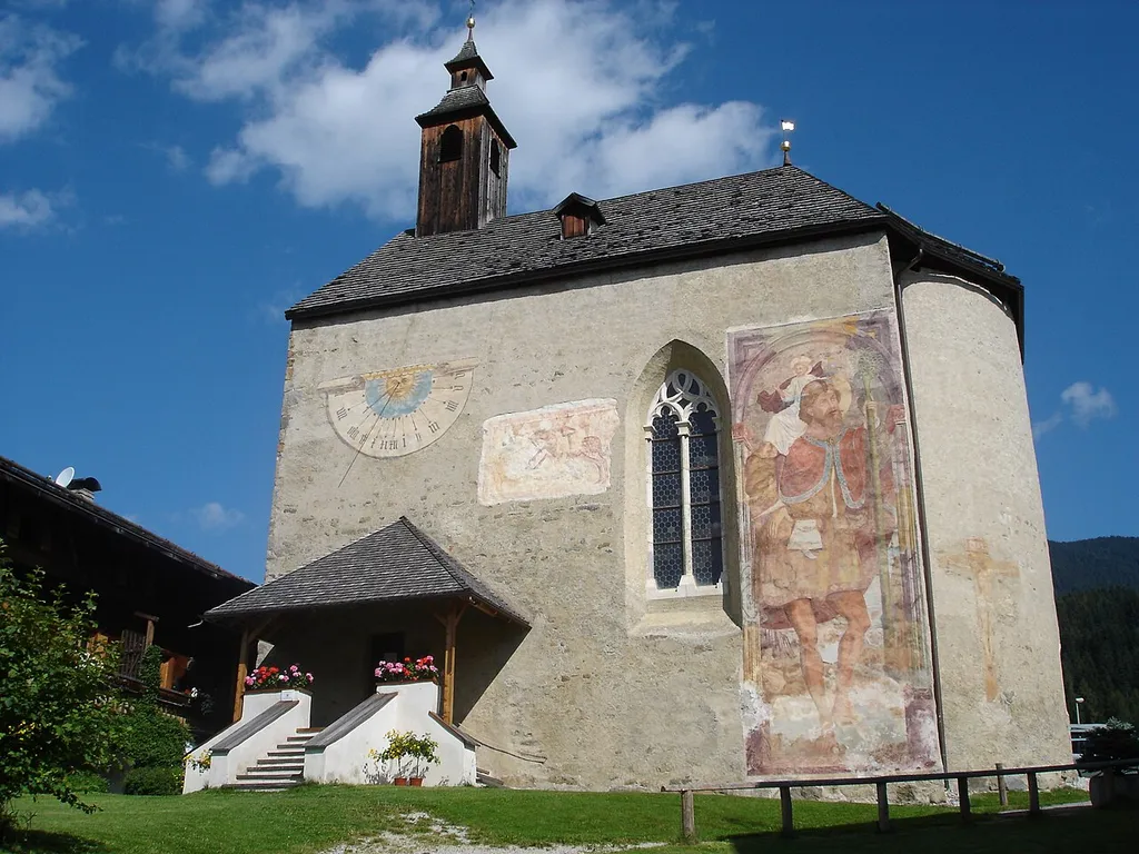 Saint Georg Church in Tesido (Italy).