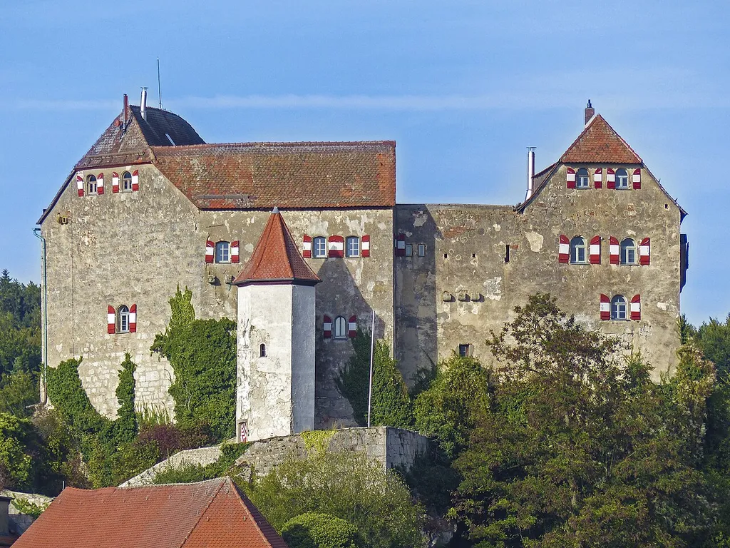 The Hiltpoltstein Castle, situated in the market village Hiltpoltstein