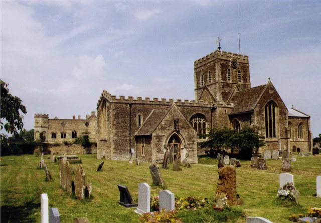 St Mary the Virgin parish church, Buckland, Oxfordshire (formerly Berkshire), seen from the southwest