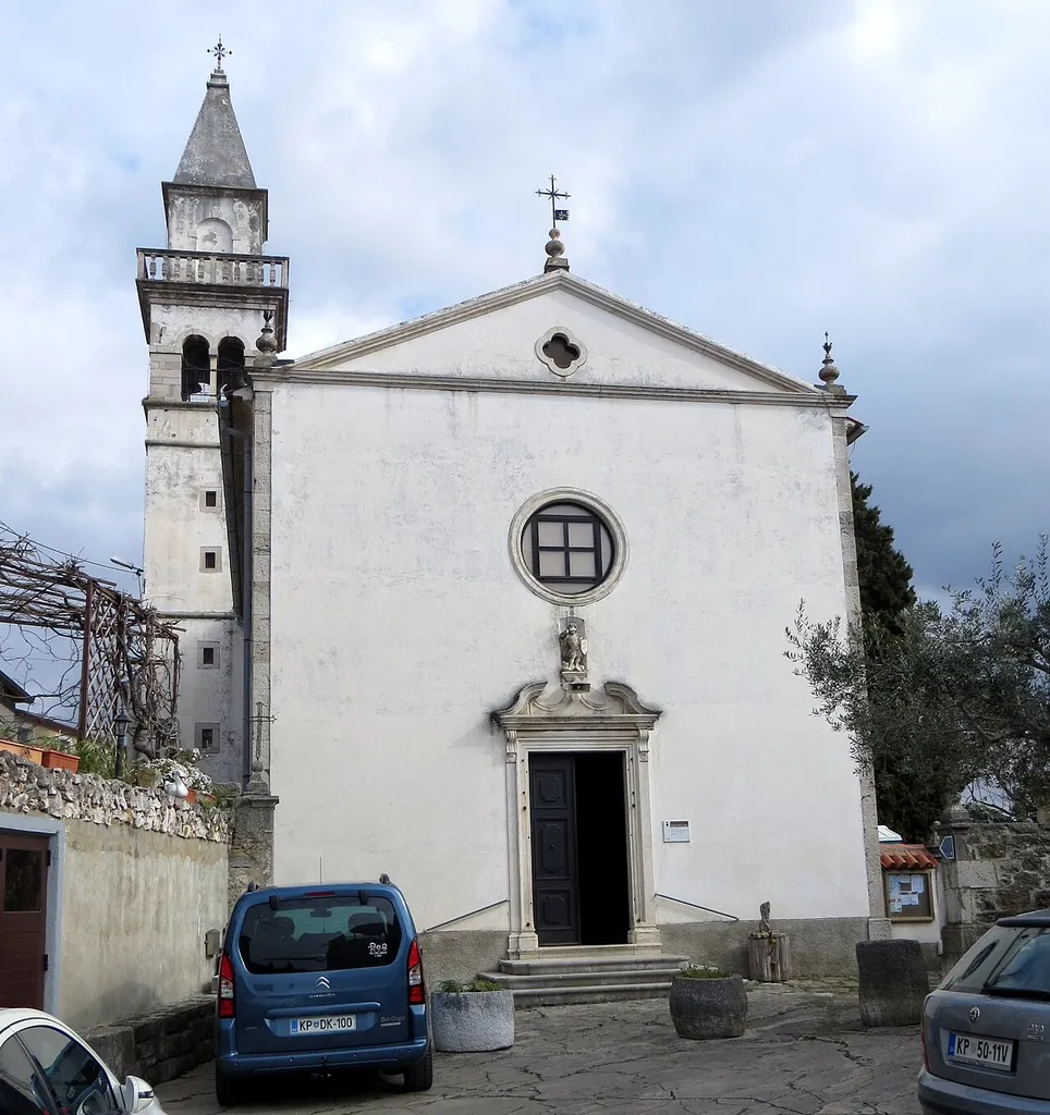 Archangel Michael's Church in Krkavče, Municipality of Koper, Slovenia