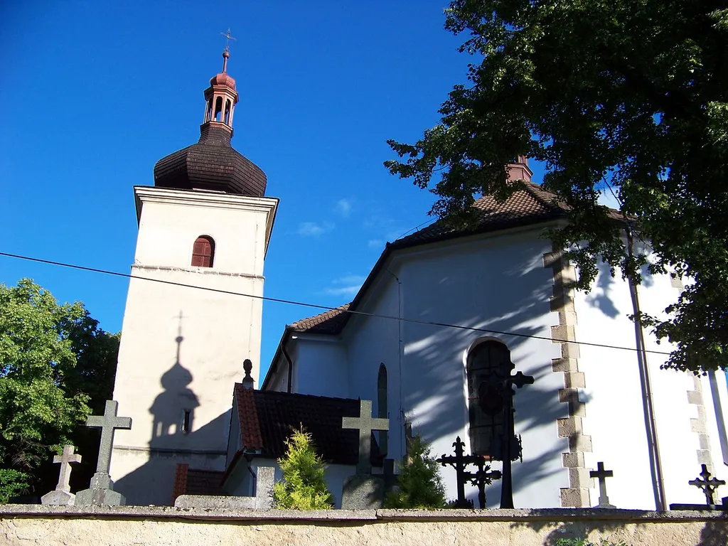 Milín-Slivice, Příbram District, Central Bohemian Region, the Czech Republic. Saint Peter Church.