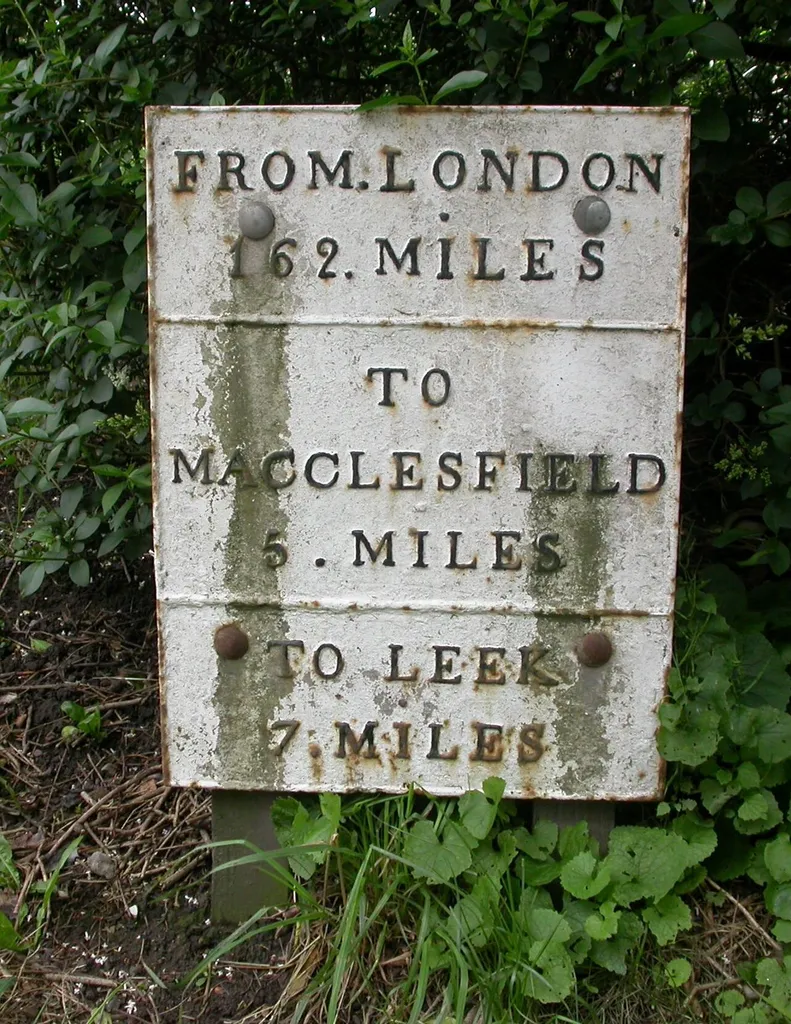 Milepost, London Road; S of Queen's Arms PH