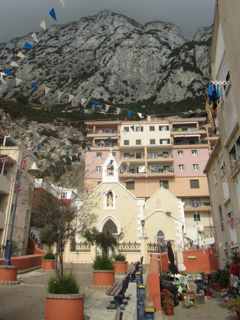 Gibraltar Church in Catalan Bay. Our Lady of Sorrows Church is a church in Gibraltar. It is in the heart of the old village at Catalan Bay, overlooking the sea