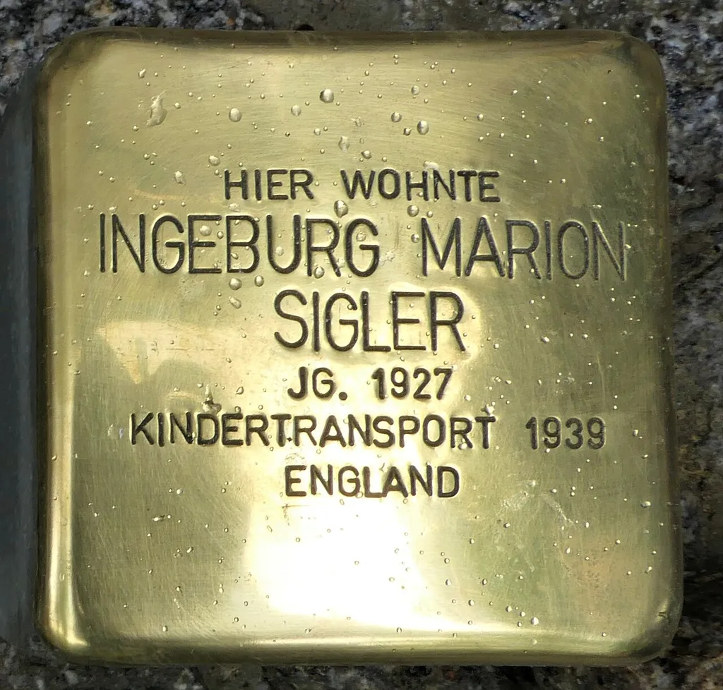 Stolperstein für Ingeburg Marion Sigler, Gerhart-Hauptmann-Platz 2, Chemnitz