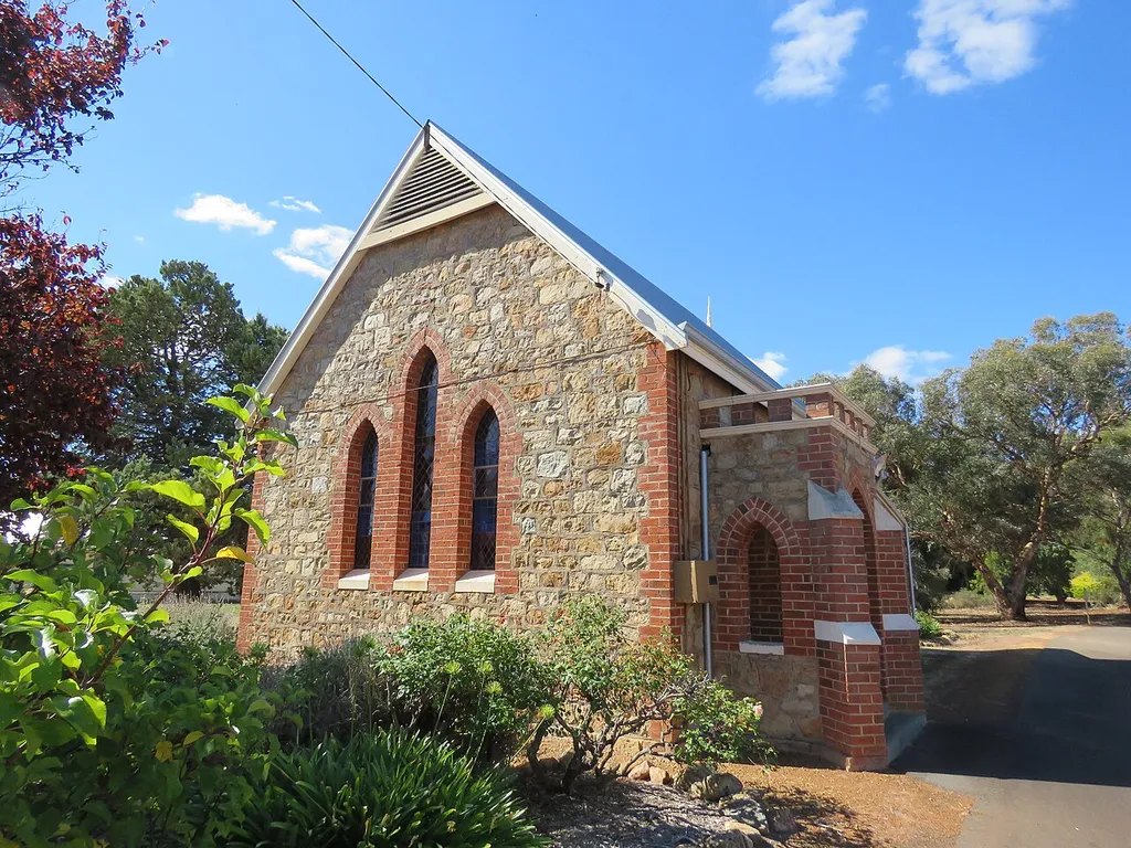 The heritage listed Woodanilling Baptist Church, Western Australia.