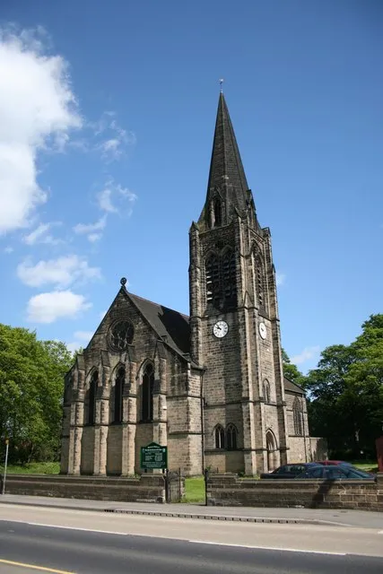 St Peter's parish church, High Street, Bentley, South Yorkshire, seen from the west