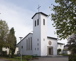 Erlöserkirche and rectory, Mauerkirchen