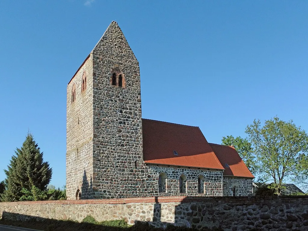 Evangelisch-lutherische Kirche in Bertkow bei Goldbeck.
