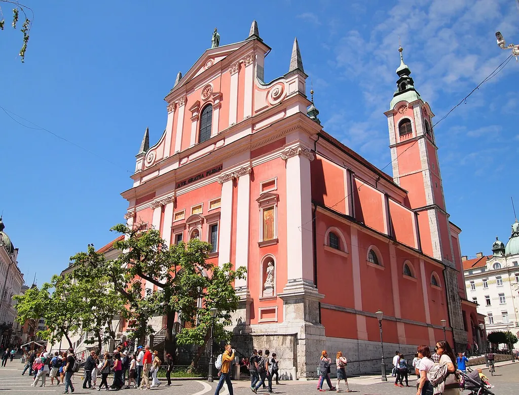 Annunciation Church in Ljubljana.