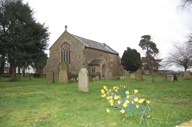 Church of All Saints in Eyke, Suffolk, England. A Grade I listed medieval church.