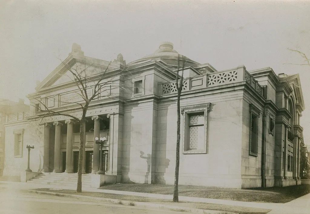 " 2nd Christian Science, Wrightwood Ave and Pine Grove, N. W. corner"--Photograph verso.