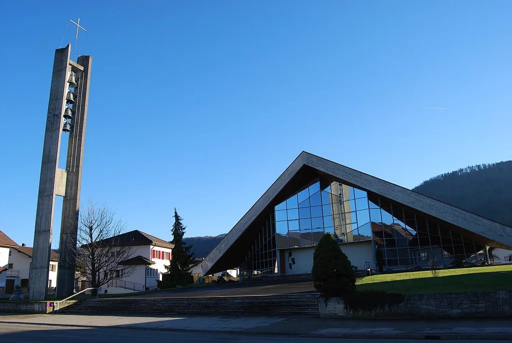 Church of Vicques, canton of Jura, Switzerland