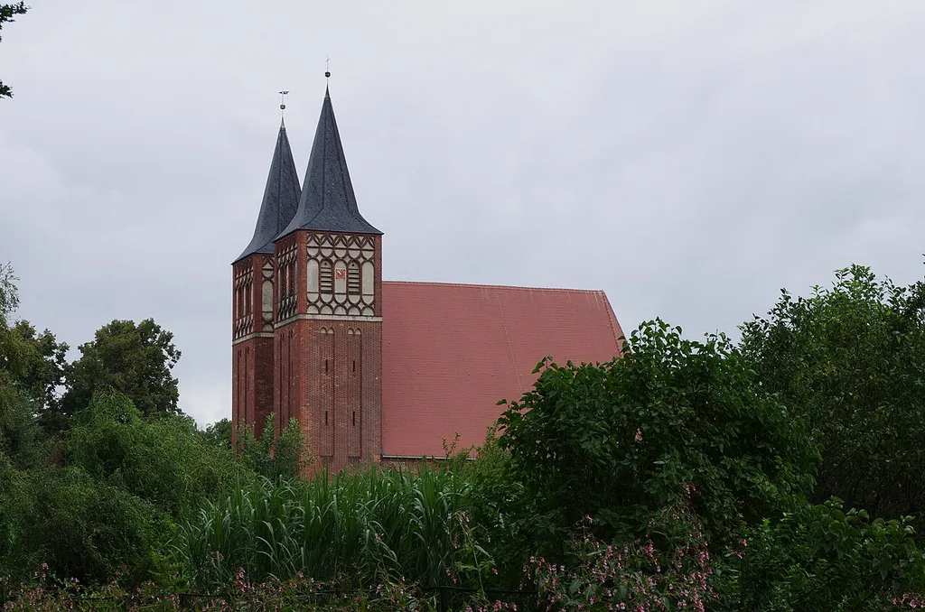 Baruth/Mark in Brandenburg. Die Kirche steht unter Denkmalschutz.