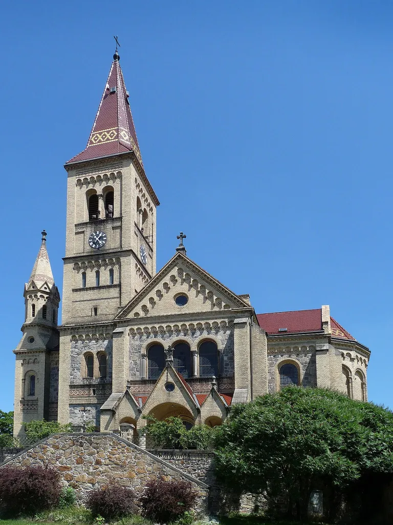 Saints Peter and Paul church from 1899-1900 in the village of Hosín, České Budějovice District, Czech Republic.