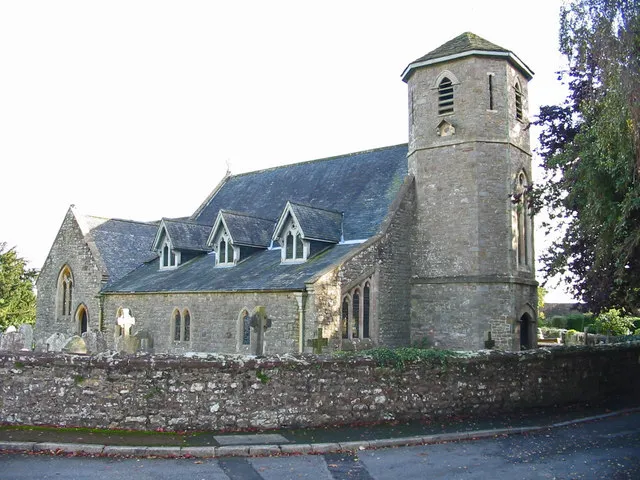 The church of St Arvan, St. Arvans, Monmouthshire, Wales