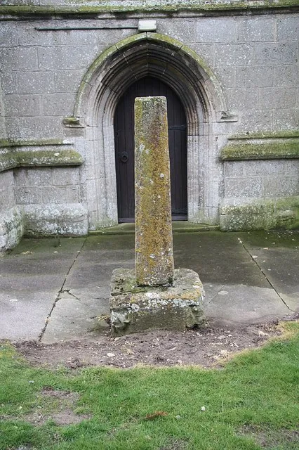 Churchyard Cross Base and part of the shaft of a 14th century cross in St.Peter's churchyard