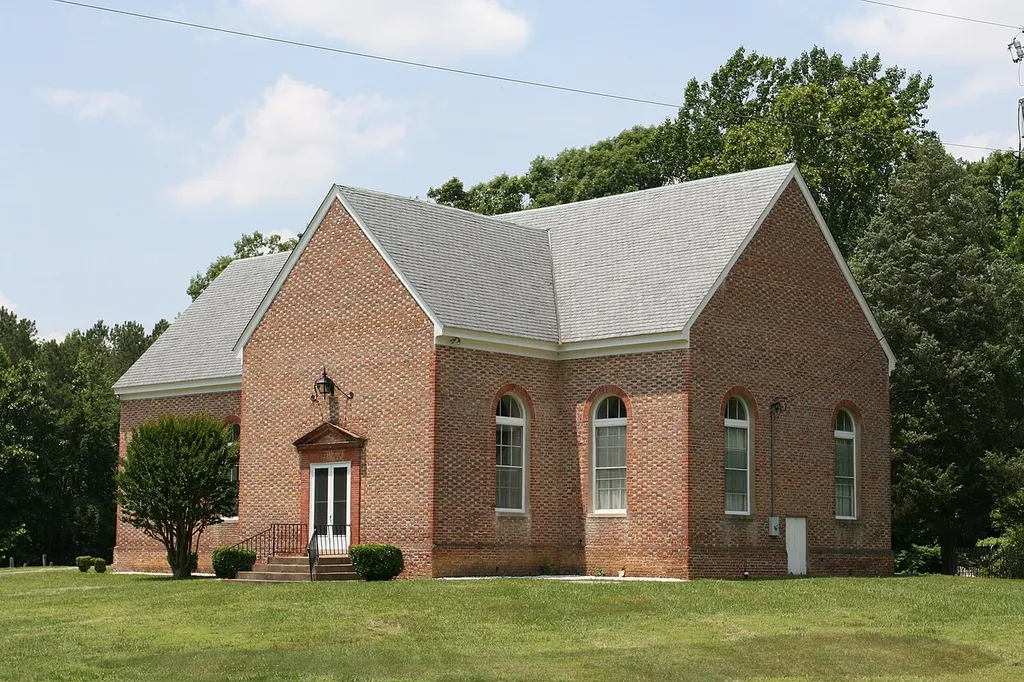 The historic Mattaponi Baptist Church (Formerly the Lower Church of St. Stephen's Parish) near Cumnor, Virginia.