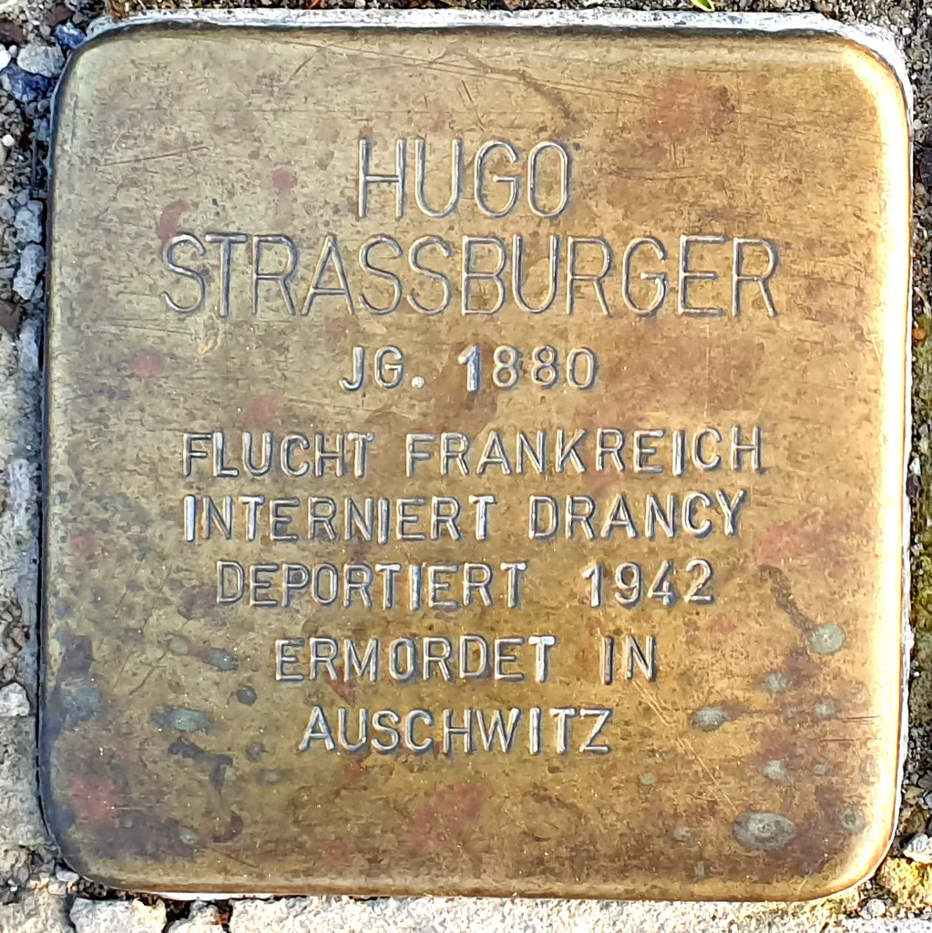 Stolperstein in Magdeburg: Hugo Straßburger