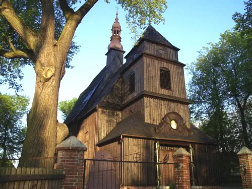 Saint Michael Archangel church in Domachowo, Poland
