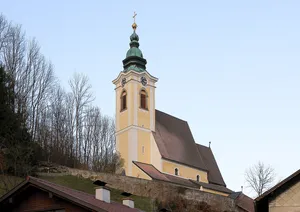 Kath. Filialkirche hl. Martin, ehem. Alte Pfarrkirche und ehem. Friedhofsfläche