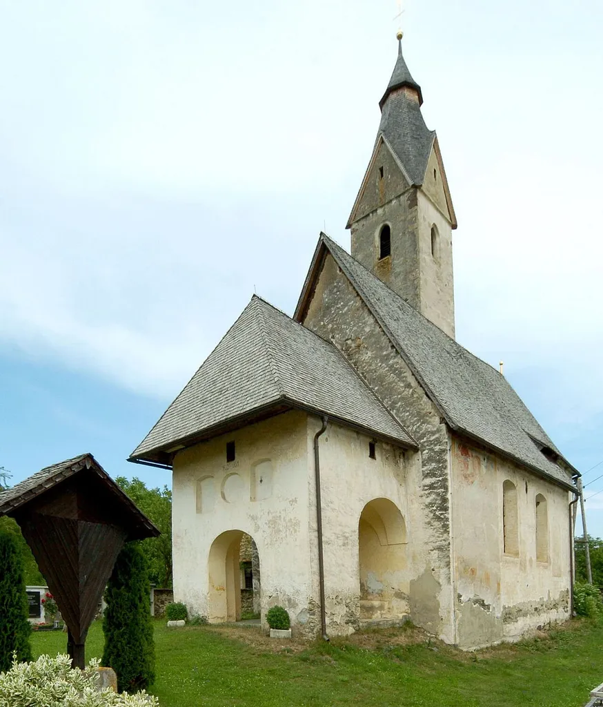 Subsidiary church Saint Giles in Linsenberg, municipality Poggersdorf, district Klagenfurt Land, Carinthia, Austria, EU