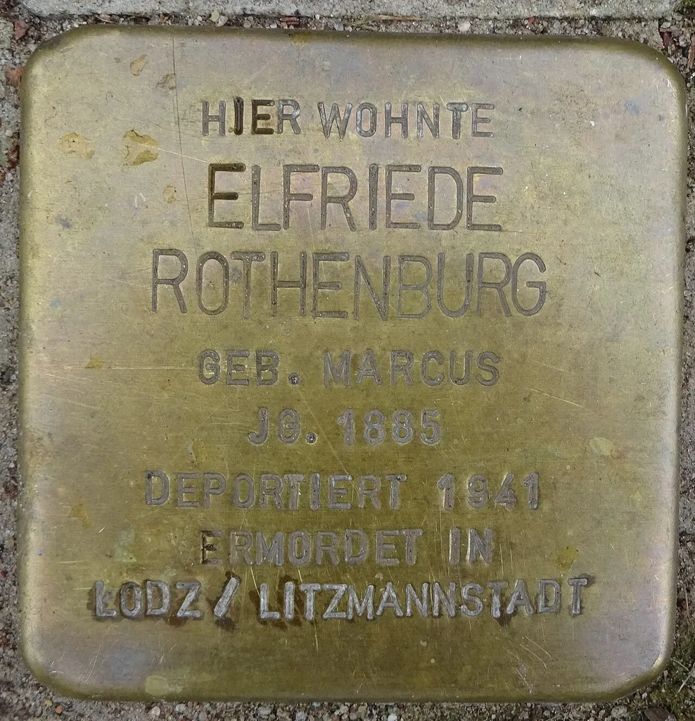 Stolperstein für Elfriede Rothenburg