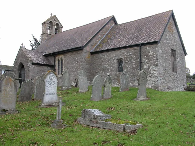 St Mary's parish church, Walterstone, Herefordshire, seen from the southeast