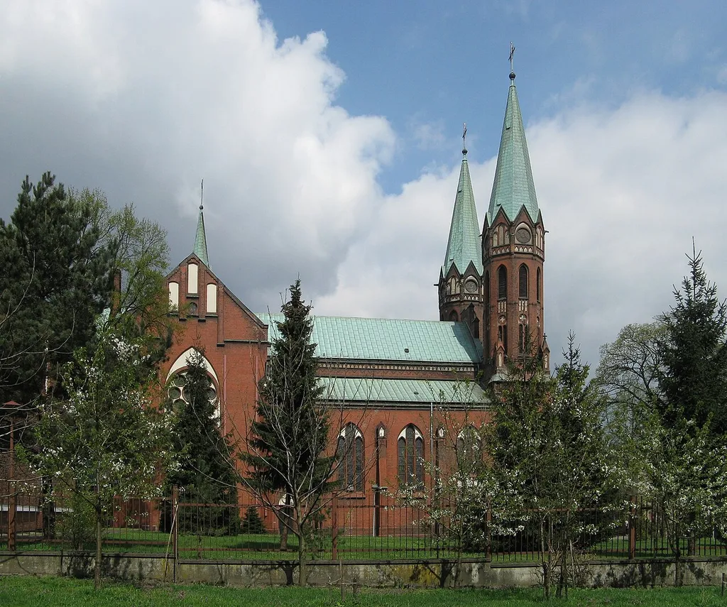 Good Shepherd church in Bytom-Karb, Popiełuszki 4 street, Poland.