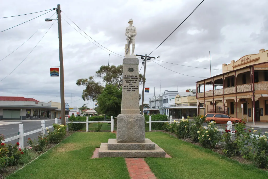 War memorial at en:Rainbow, Victoria