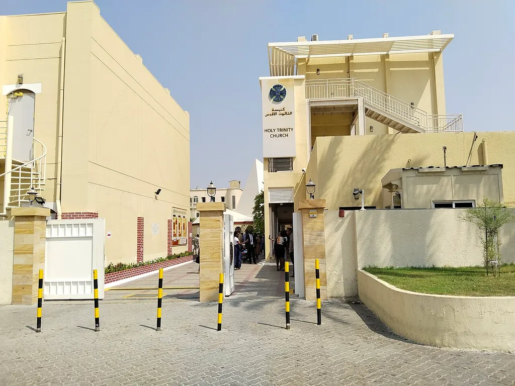 Main Entrance of Holy Trinity Church, Dubai