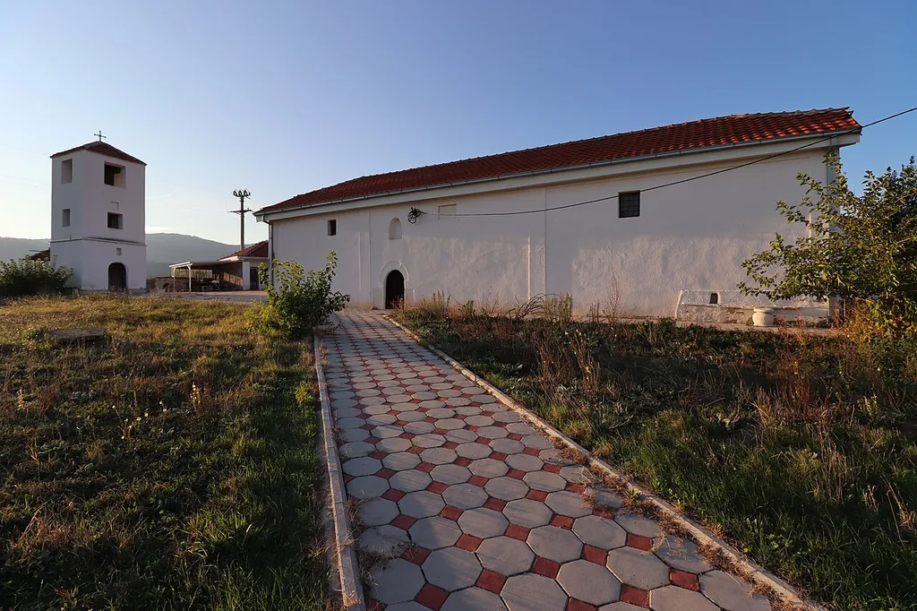 St. Demetrius Church's yard in the village of Dunje