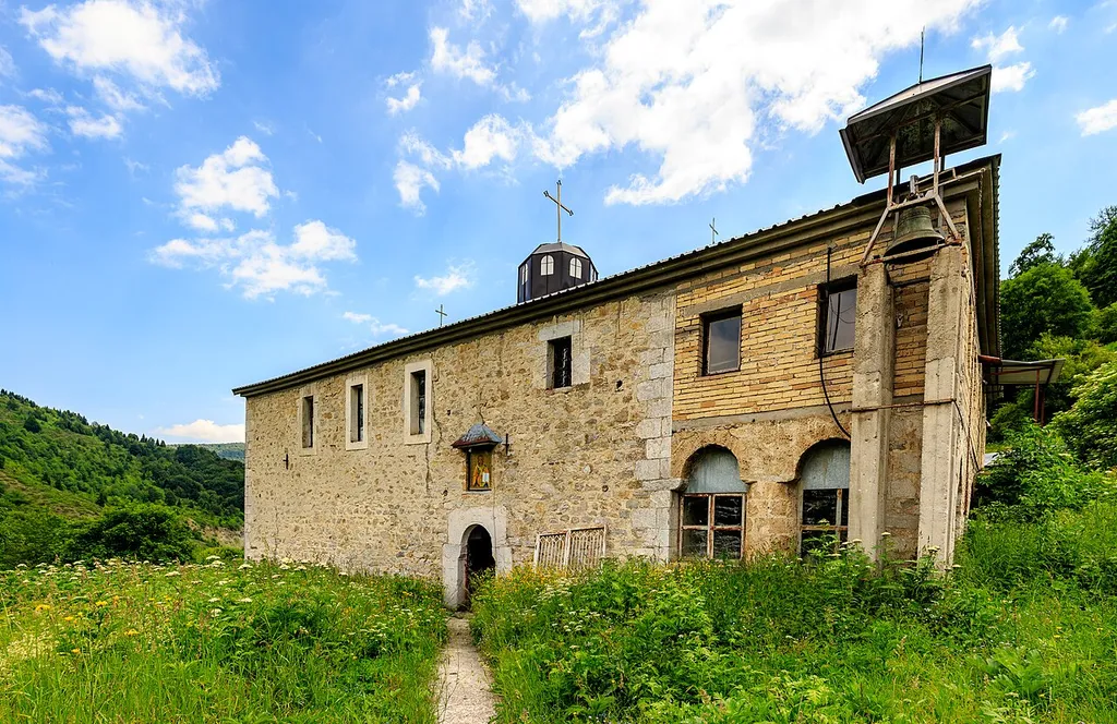 View of the St Nicholas Church in the village Beličica