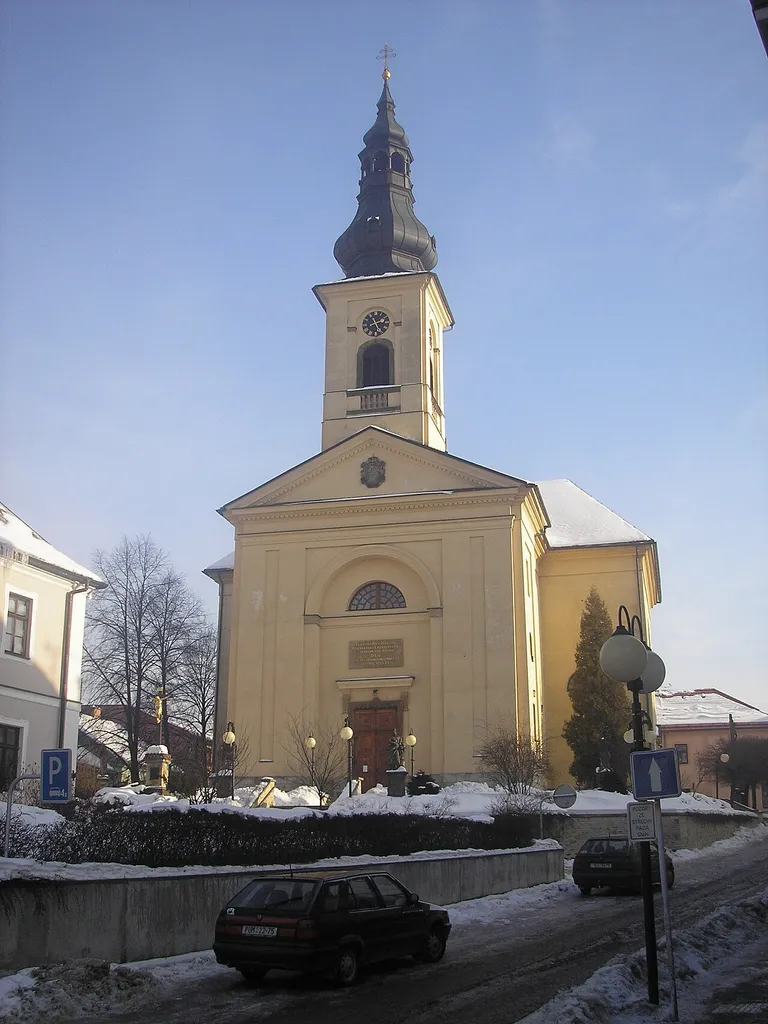 Church of St James the Great next to Old Square in Česká Třebová.