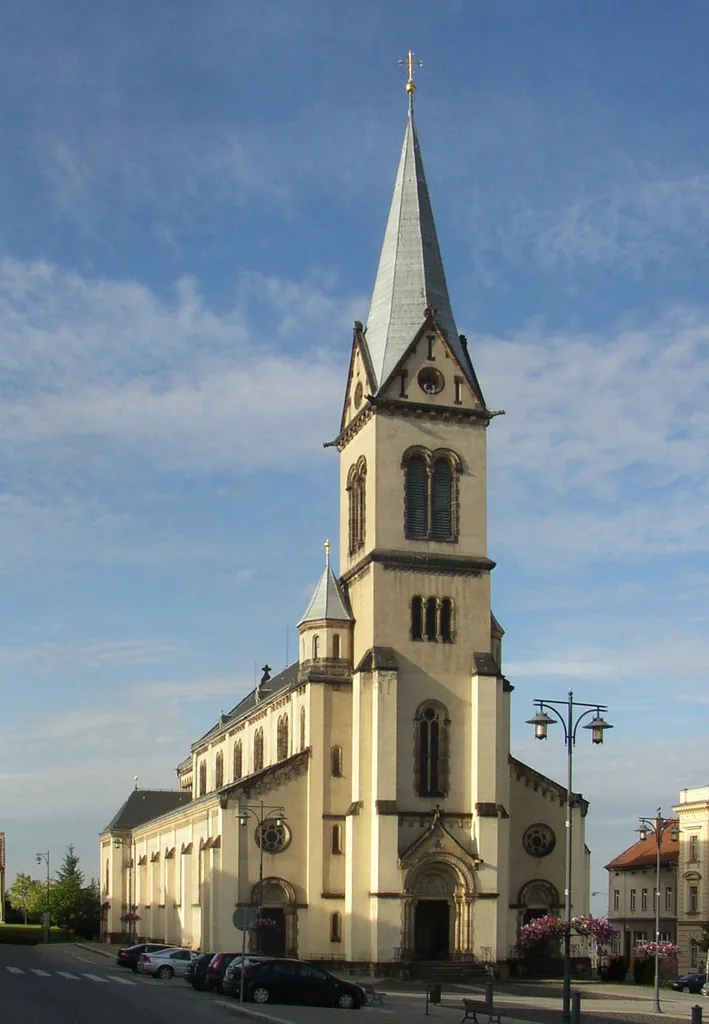 Church of the Assumption of the Virgin Mary, main Roman Catholic church in Kladno, Czech Republic.