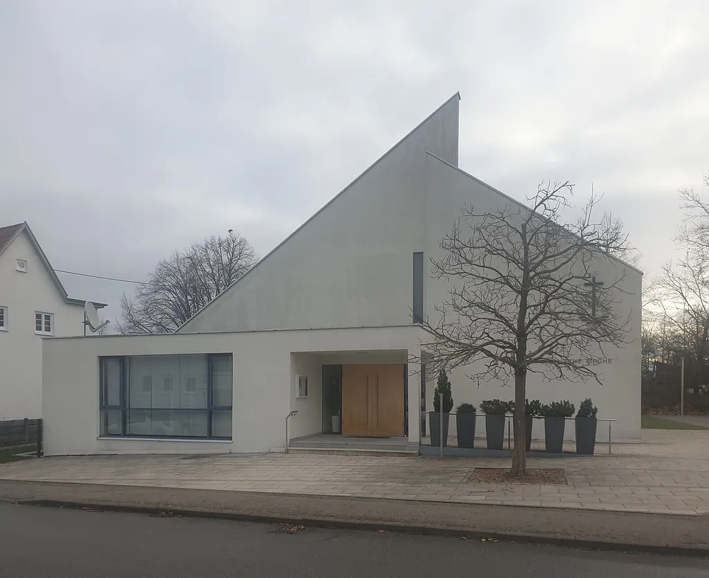 Außenansicht der neuapostolischen Kirche Rommelsbach