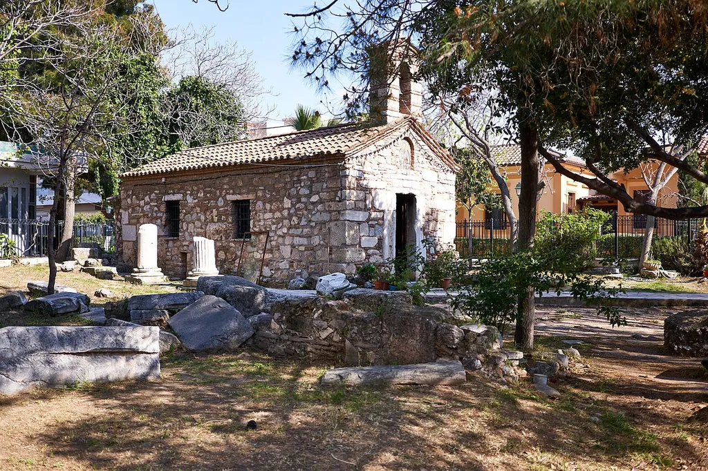 The Church of Agios Zacharias (Saint Zachary) at Eleusis (Nikoaidou 86, Elefsina 192 00). Eleusis, Greece.
