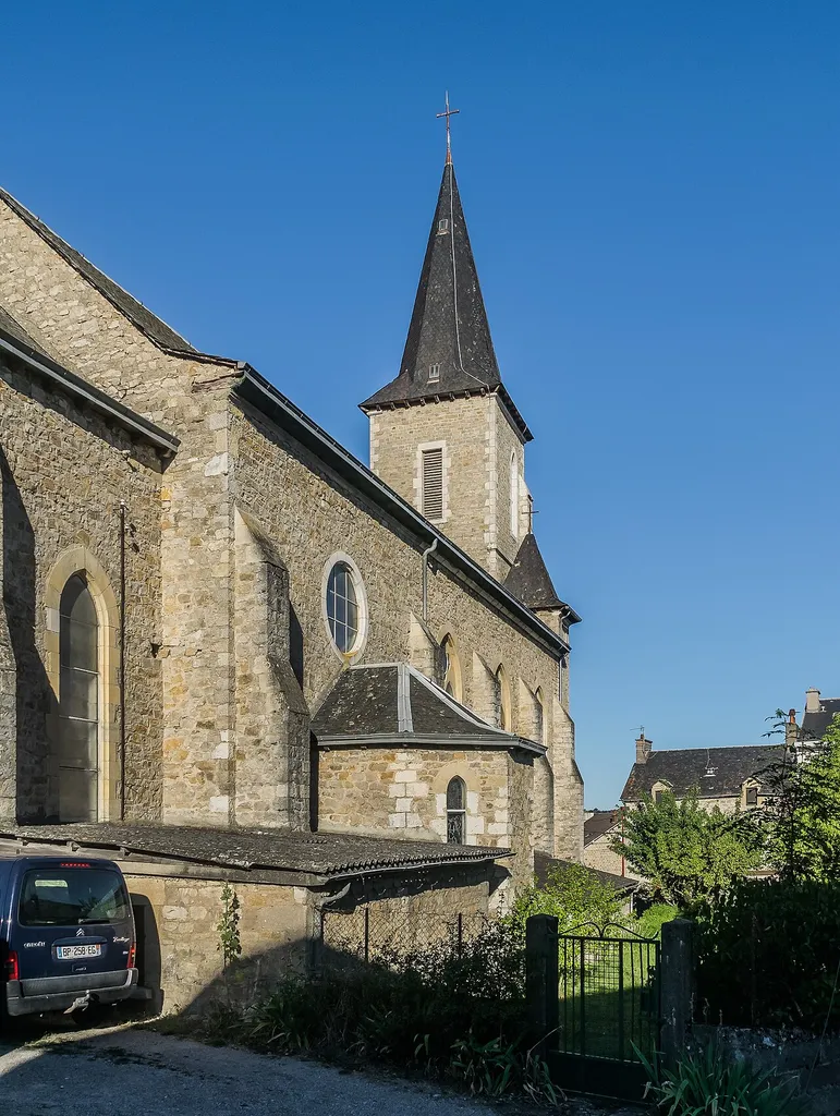 Jeanne d'Arc Church in Sévérac-le-Château, Aveyron, France