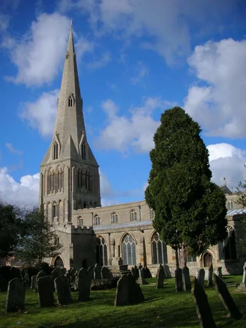 Church of England parish church of St Peter, Raunds, Northamptonshire, seen from the southeast