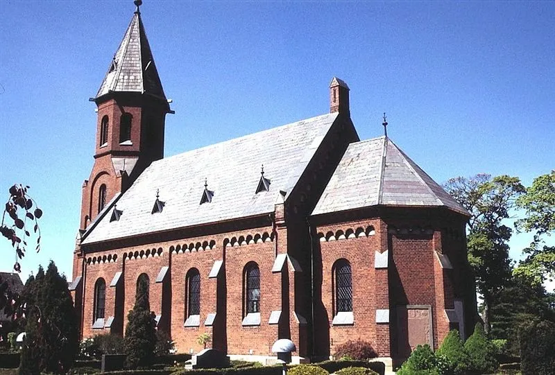 Galten Kirke set fra sydøst, Skanderborg Kommune, Østjylland Denmark
