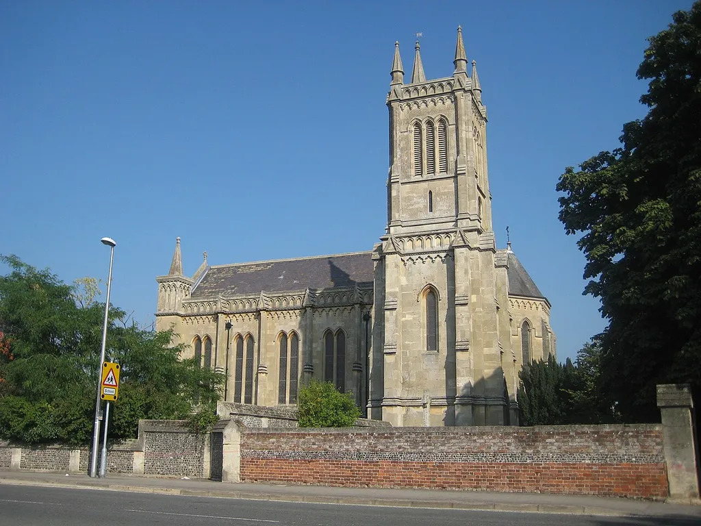 Holy Trinity parish church, Theale, Berkshire, seen from the south