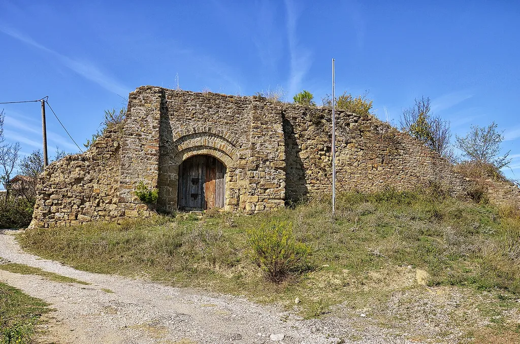 The southeastern walls of the ishëm Castle, Albania