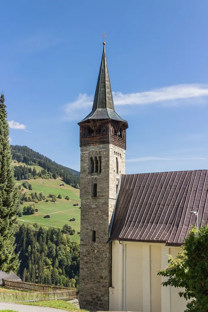 Katholische Pfarrkirche St. Julitta und Quiricus, Andiast Church tower.