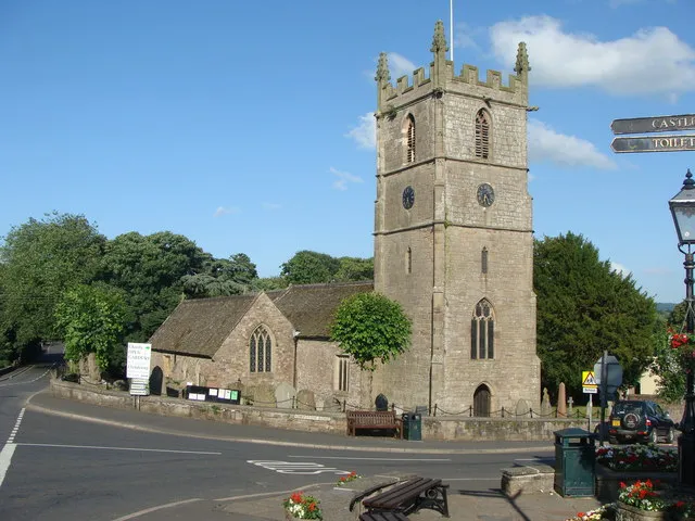 St Cadoc's parish church, Raglan, Monmouthshire, seen from the west