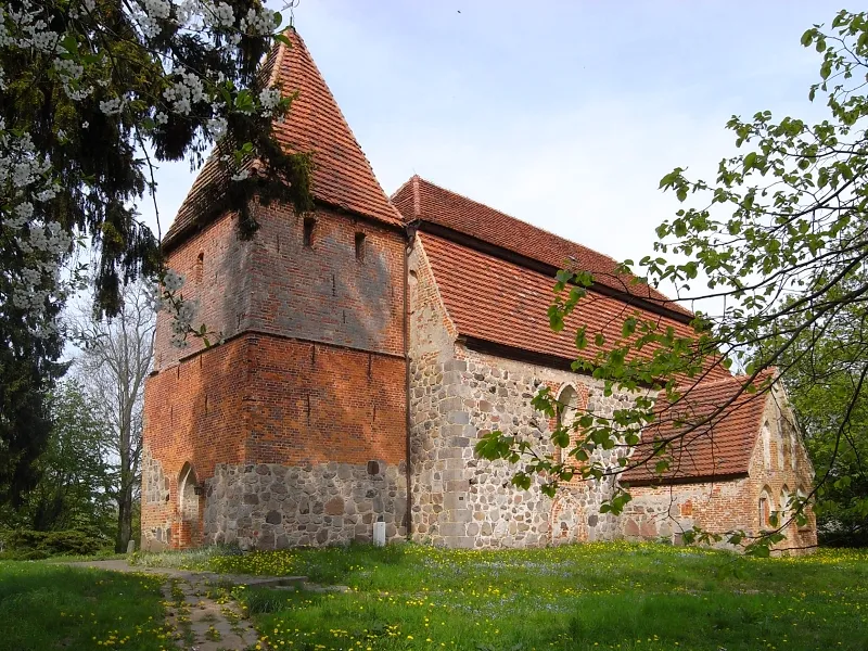 Church in Moisall, district Güstrow, Mecklenburg-Vorpommern, Germany