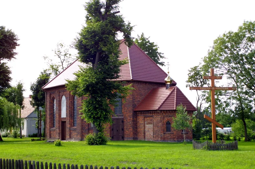 Orthodox church, Buczyna, Poland. Situated in a post-evangelical church building. Used by the Orthodox community since 1948.