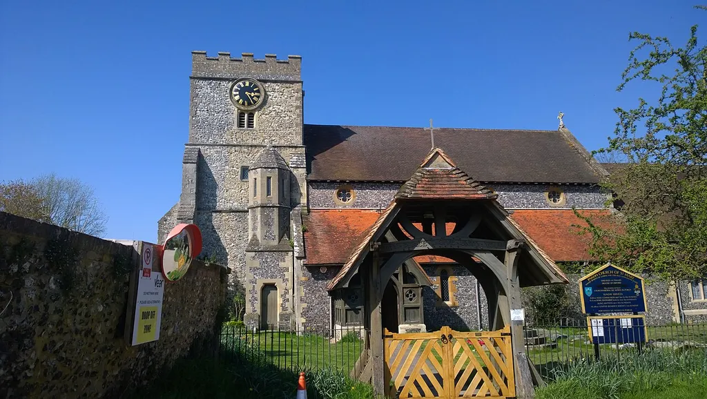 St Mary's C Of E Church, Streatley, Berkshire across the rover from Goring