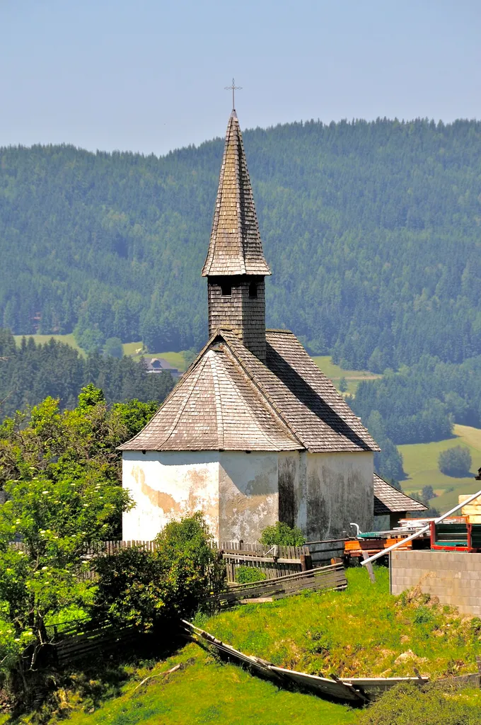 Subsidiary church Saint John the Baptist in Freundsam #7, municipality Liebenfels, district St. Veit an der Glan, Carinthia, Austria, EU