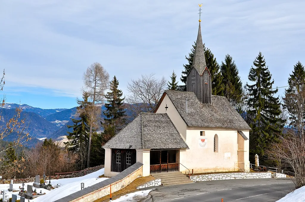 Parish church Holy Spirit in Heiligengeist, municipality Villach, Carinthia, Austria, EU